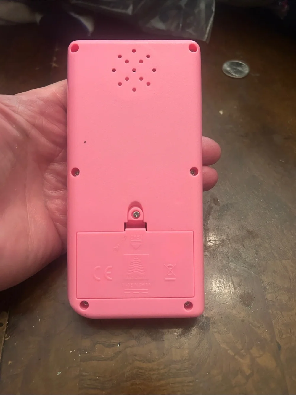 Unknown Brand Pink Brick Game Handheld Console